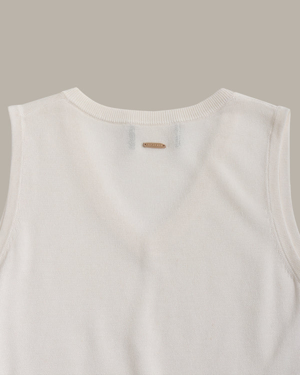 V-Neck Knit Tank Top