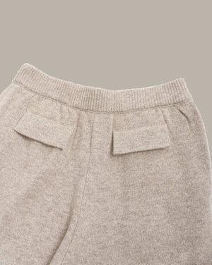 羊毛阔腿针织裤