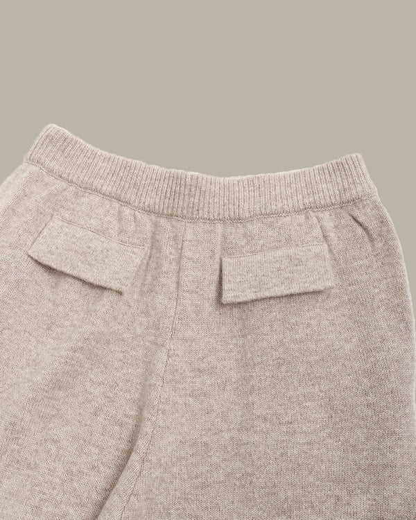 羊毛阔腿针织裤