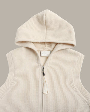 Two-Piece Zip-Up Hooded Overcoat