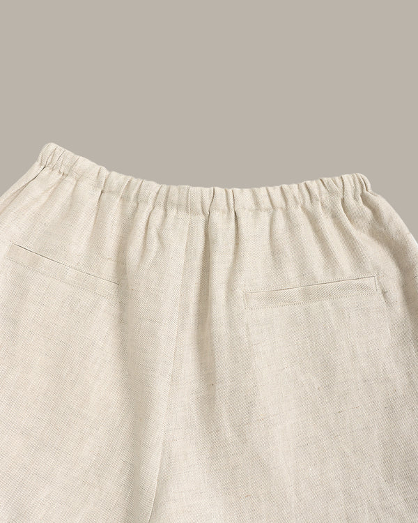 Drawstring Linen Shorts
