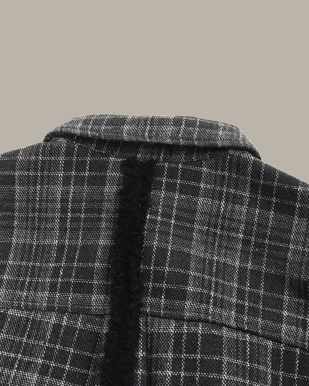 格紋法蘭絨襯衫外套
