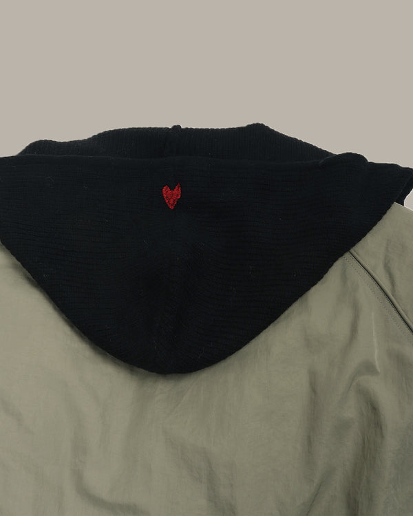 Detachable Knitted Hood Down Jacket