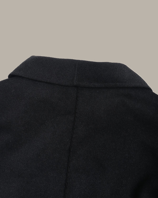 Long Wool Overcoat With Belt