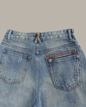 Double Flap Back Pocket Jeans