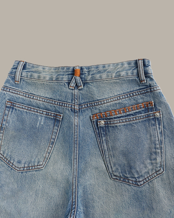 Double Flap Back Pocket Jeans