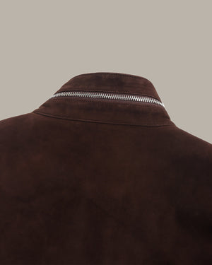 100% Suede Flap-Pocket Jacket