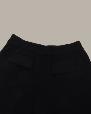 羊毛阔腿针织裤