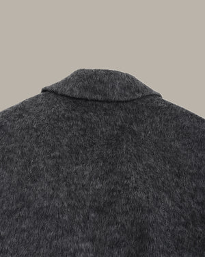 戗驳领中长款大衣