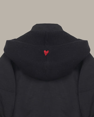 Detachable Knitted Hood Down Jacket