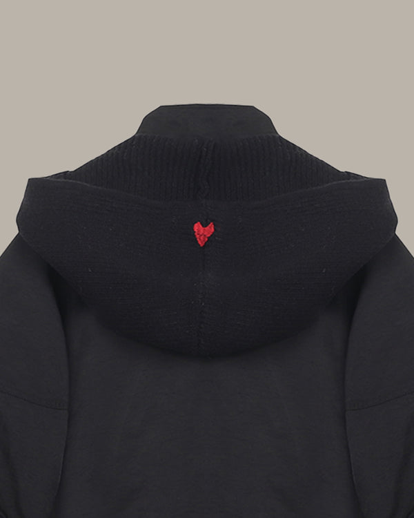 Detachable Knitted Hood Down Jacket