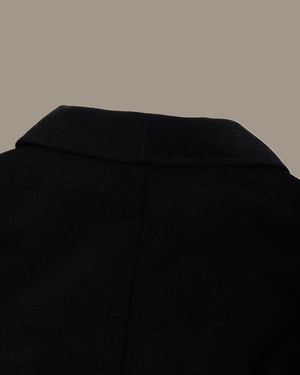 Long Wool Overcoat With Belt