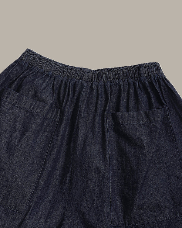 [E] Elastic-Waist Shorts