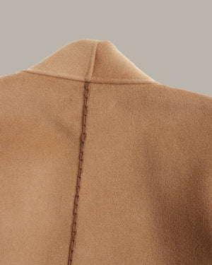 Long Wool Coat With Belt