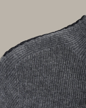 Cashmere High Neck Knit Top