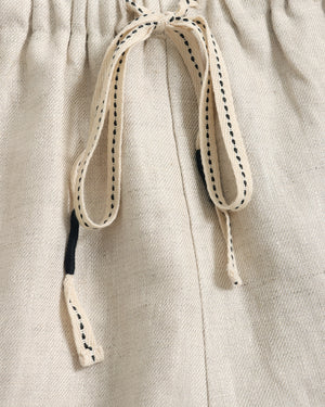 Drawstring Linen Shorts