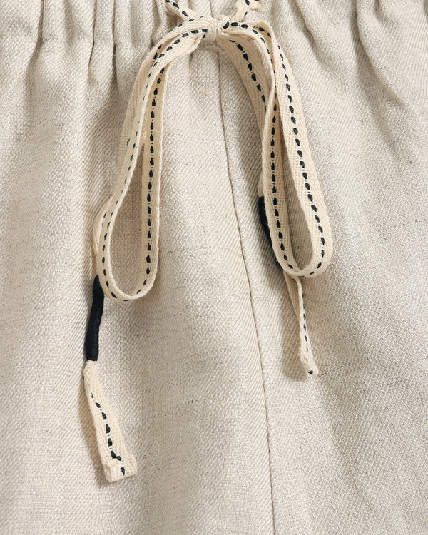 Drawstring Linen Shorts
