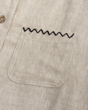 100% Linen Stitched Vest