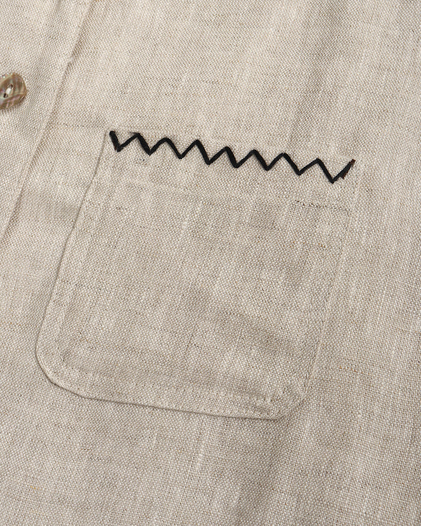 100% Linen Stitched Vest