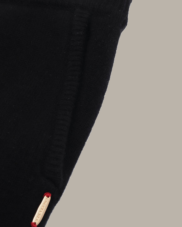 羊毛阔腿针织裤