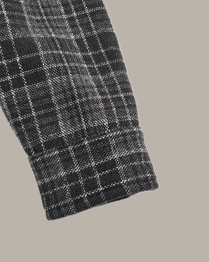 格紋法蘭絨襯衫外套