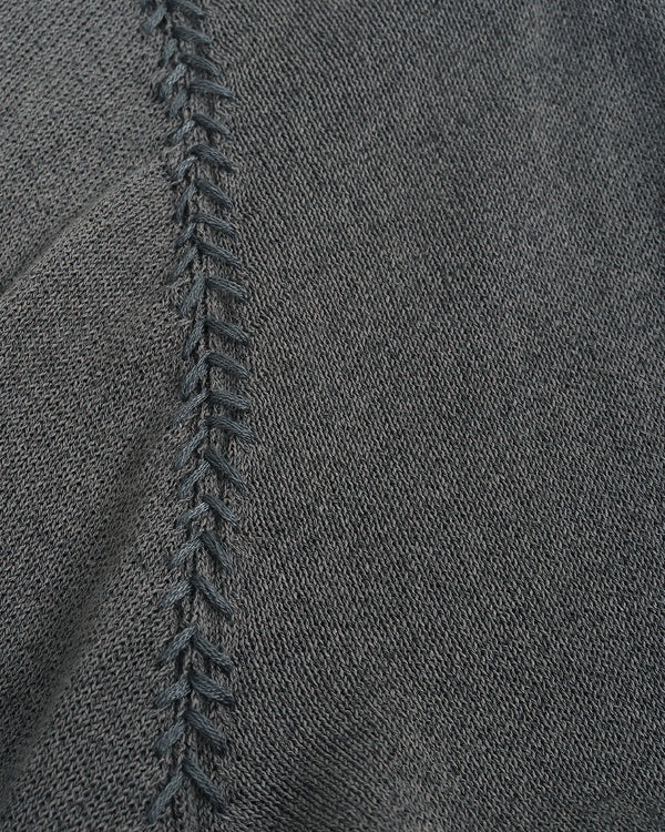 裝飾縫線插肩毛衣