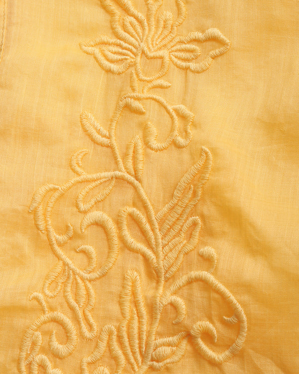 Floral Embroidery Shirt