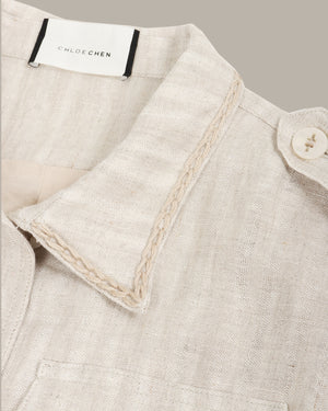 Belted Utility Crop Jacket