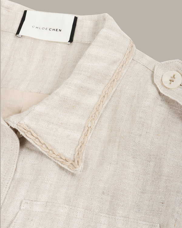 Belted Utility Crop Jacket