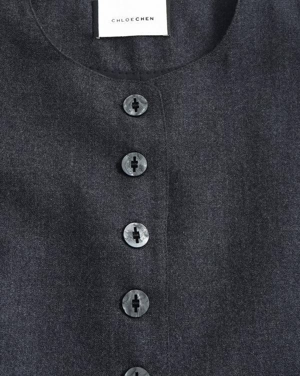 Wool Button-Up Vest