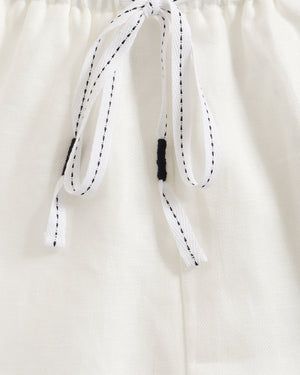 Drawstring Linen Shorts