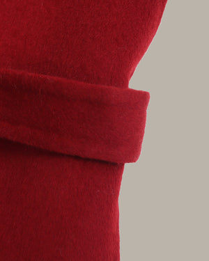 Long Wool Coat With Belt