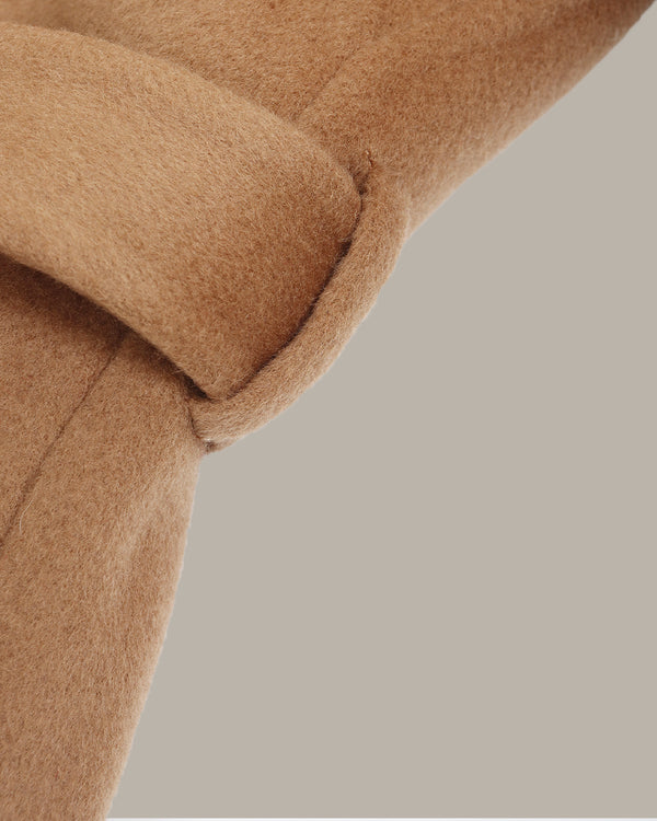 Long Wool Coat With Belt