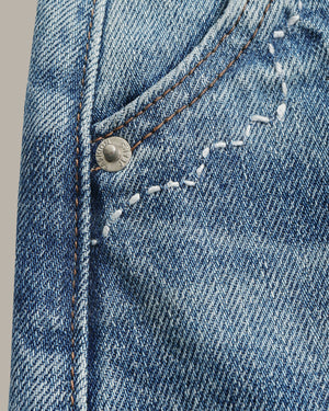 [E] Ripped Denim Shorts