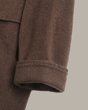 Two-Piece Zip-Up Hooded Overcoat