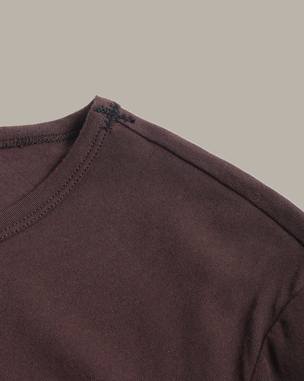 Embroidered Shoulder Detail Tee