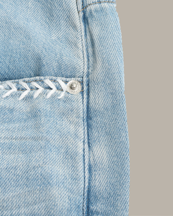 Fringe Hem Denim Jeans