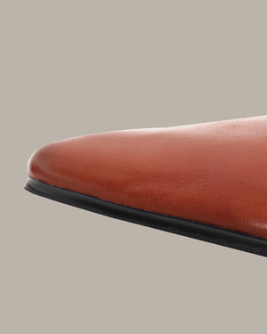 Cecilia Square-Toe Leather Flats