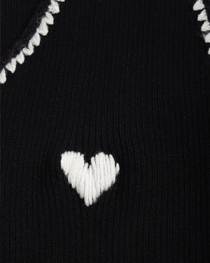 Heart Embroidered Tank Top