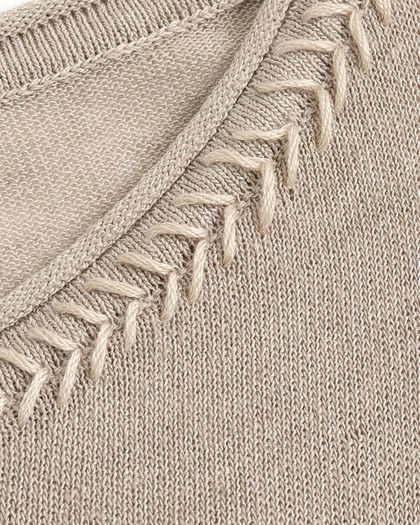 Braided Neckline Top