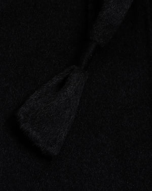 Long Wool Overcoat With Belt