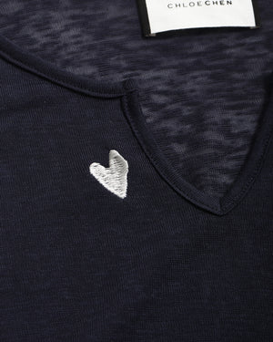 V Neck Long Sleeve Top