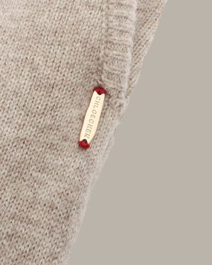 羊毛阔腿针织裤