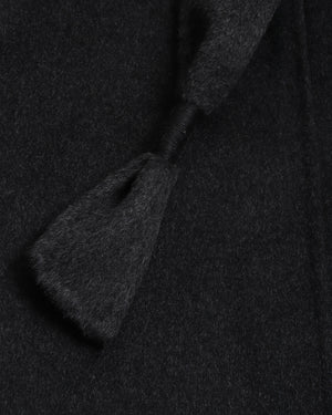 Long Wool Overcoat With Belt