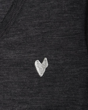 Heart Embroidery Wool T-Shirt