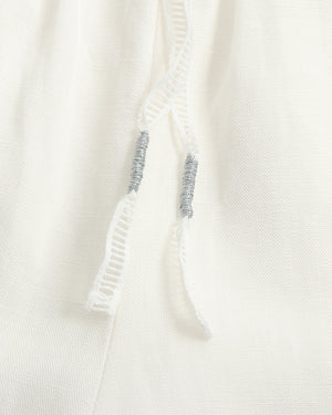 [E] Scalloped Embroidered Shorts