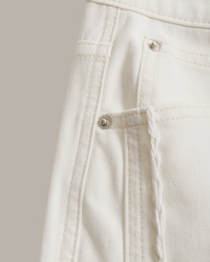 Braided Stitch Detail Flared Jeans