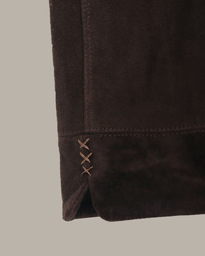 Stretchable Waist Suede Shorts