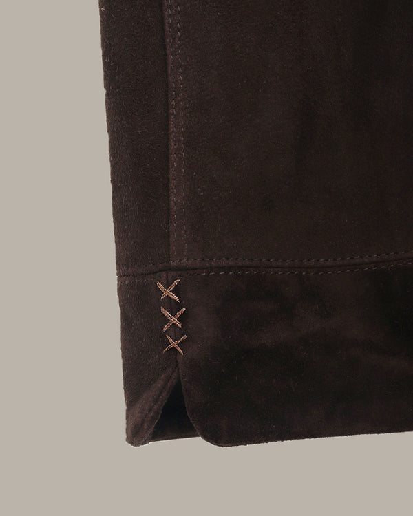Stretchable Waist Suede Shorts