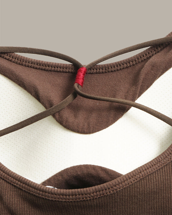 Cross-Strap Padded Tank Top
